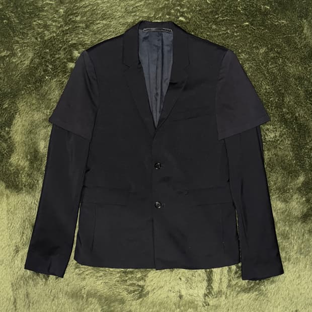 [50] 크리스 반 아쉐 13AW 더블 슬리브 블레이저 자켓 블랙