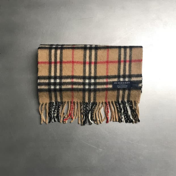 버버리 정품 캐시미어 머플러 베이지