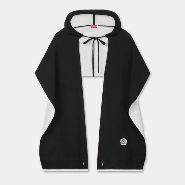 겐조 보케 플라워 2.0' 자수 후드 스카프