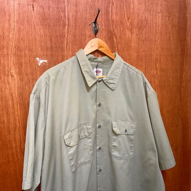 (3XL) Dickies 디키즈 반팔 워크 셔츠 베이지