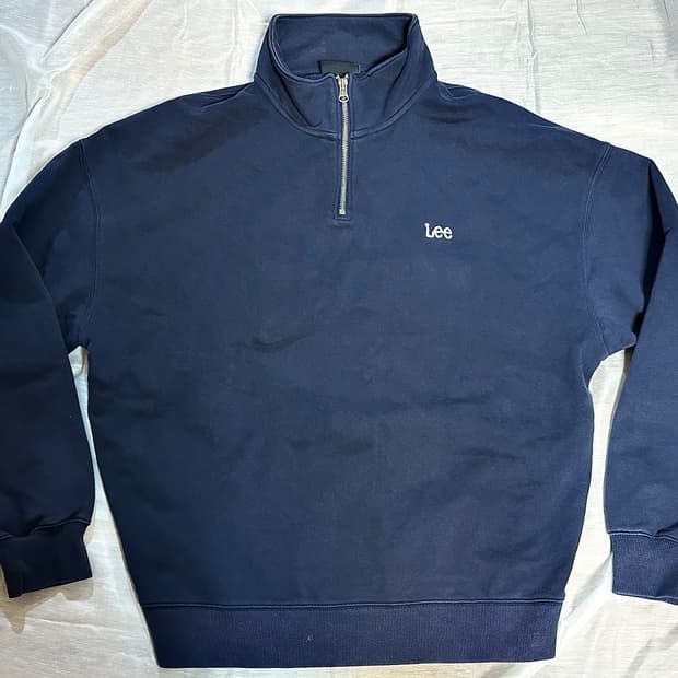Lee 집업 슬리브 (네이비)