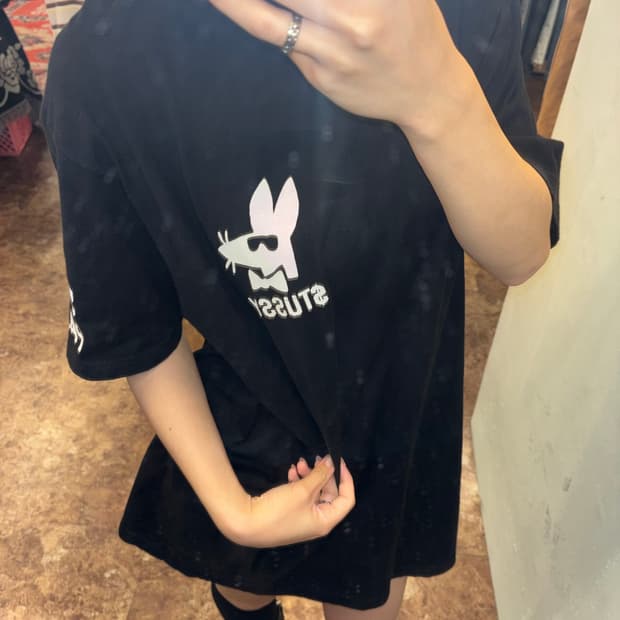 스투시 페이드 크루 반팔 티셔츠