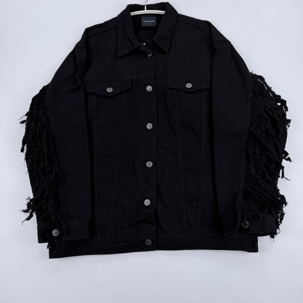 쓰리타임즈 프런지 데님자켓