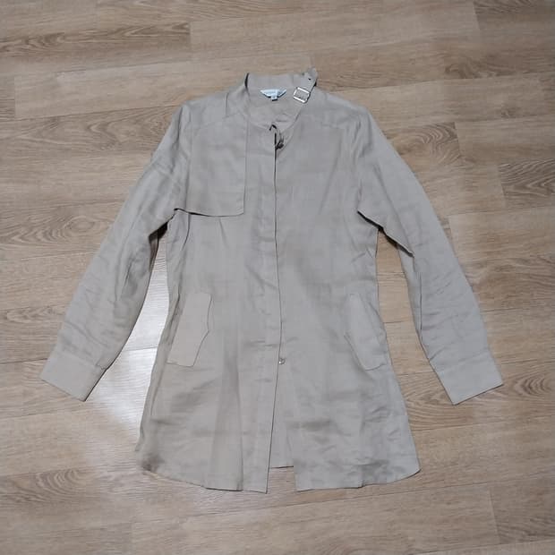 린넨100 프로 린넨 하프셔츠 