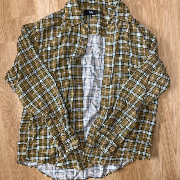 스투시 체크셔츠