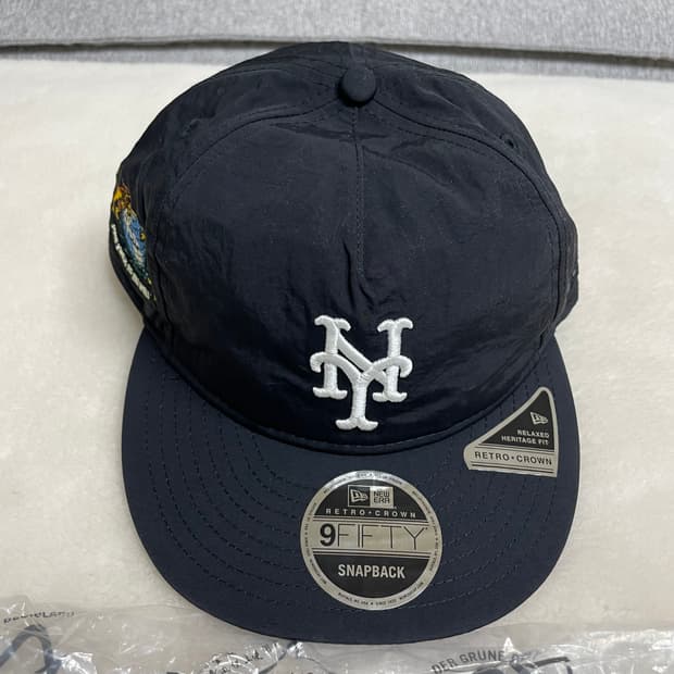 키스 x 뉴에라 뉴욕 메츠 나일론 블랙