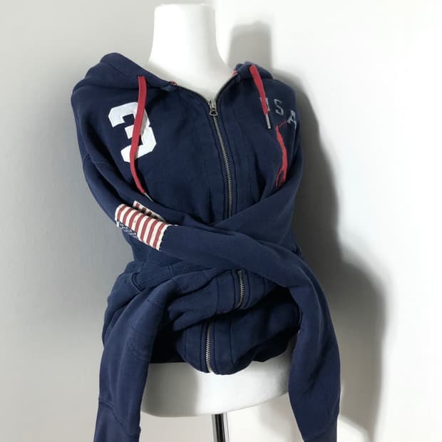 폴로 대장 usa 후드집업