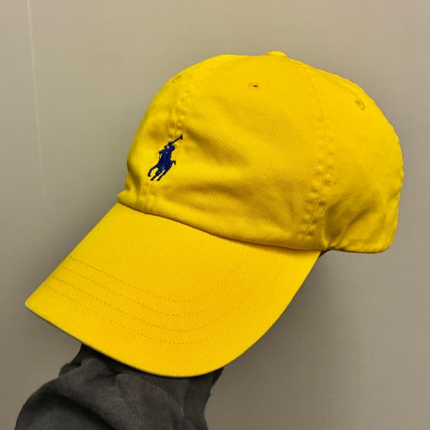 (F)폴로랄프로렌 베이스볼 모자 볼캡 옐로우 블루