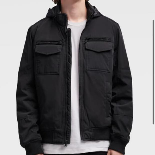 남성 블랙 블루종 자켓 L사이즈