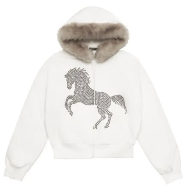 604service 퍼 후드집업