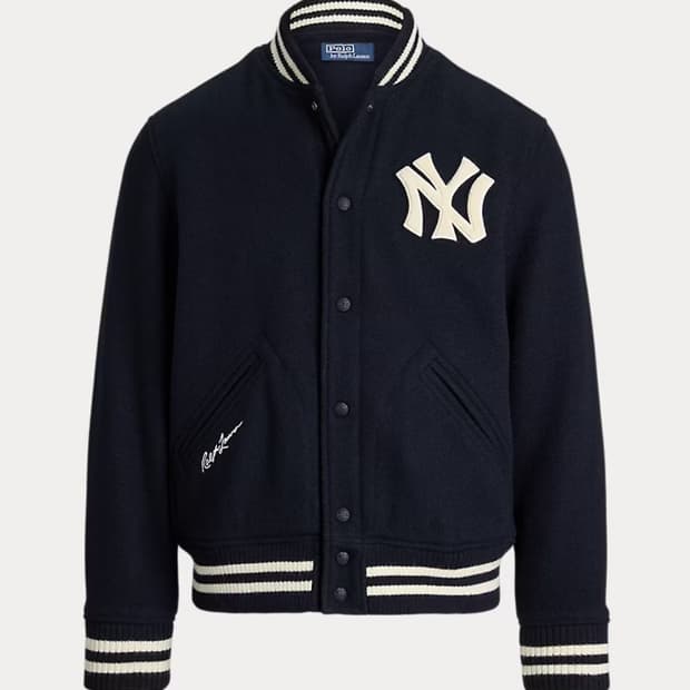 [새상품/M] 폴로 x MLB 뉴욕 양키스 바시티 울 자켓 팝니다.