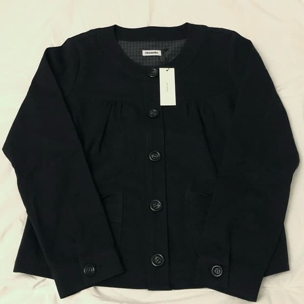 체메씨 라운드 리본 자켓