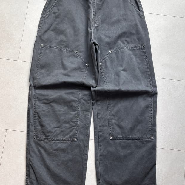 칼하트st 더블니 카펜터 팬츠 그레이