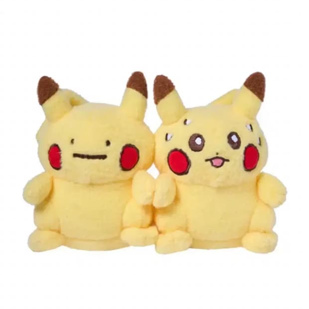 말랑말랑 메타몽의 하루 피카츄 인형 메타몽은 변신중