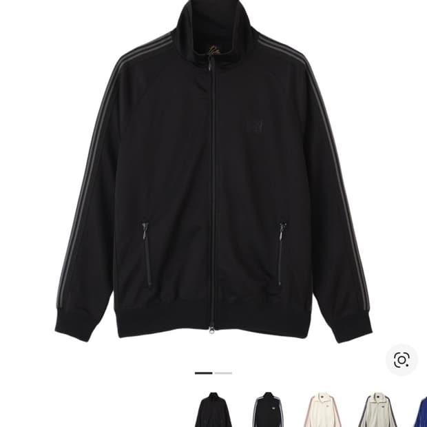 니들스 트랙 자켓 폴리 스무스 블랙 M