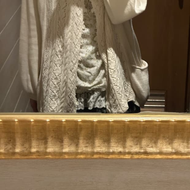 어스뮤직 오픈형 레이스 가디건