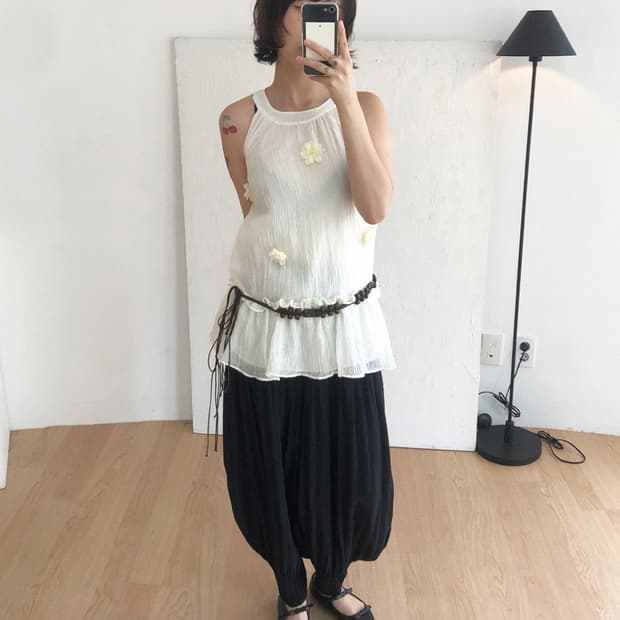 vintage floral appliqué chiffon sleevele
