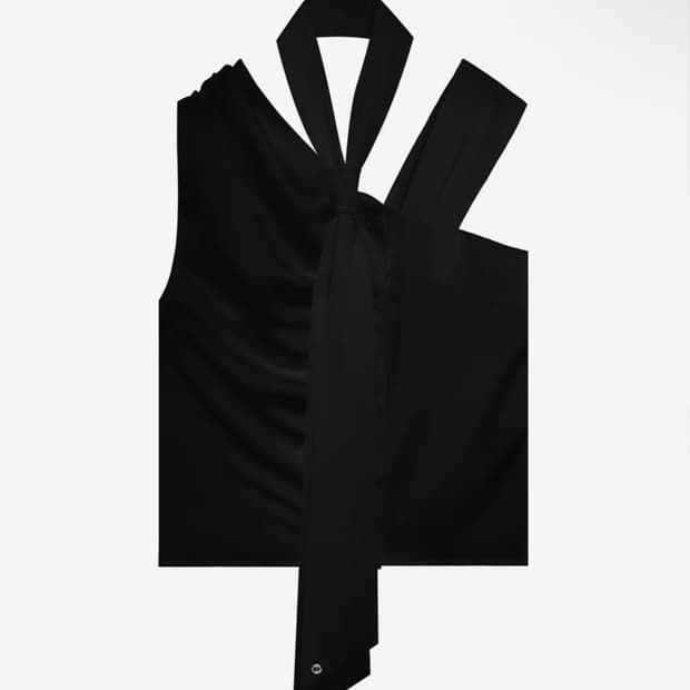 트리밍버드 Tied Shirring Crop Shirts 트밍 