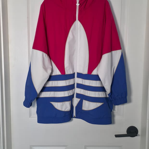 여성)아디다스 빅로고 바람막이 2XL