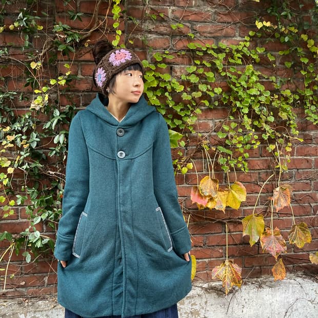 Titicaca 딮그린 후드 코트