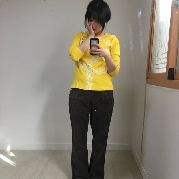 vintage yellow top