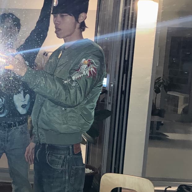 쇼트 엔더슨벨 ma-1 카키 m