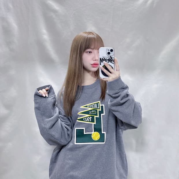 라코스테 테니스로고 맨투맨 