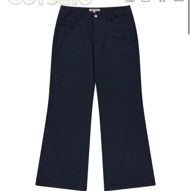 코이세이오 브라이스 체크 부츠컷 팬츠