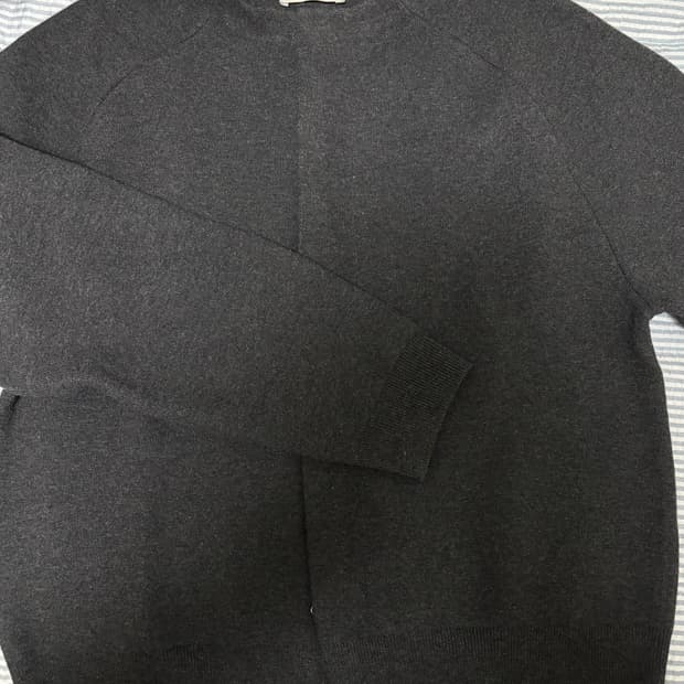 아모멘토 라운디드 가디건 차콜-M