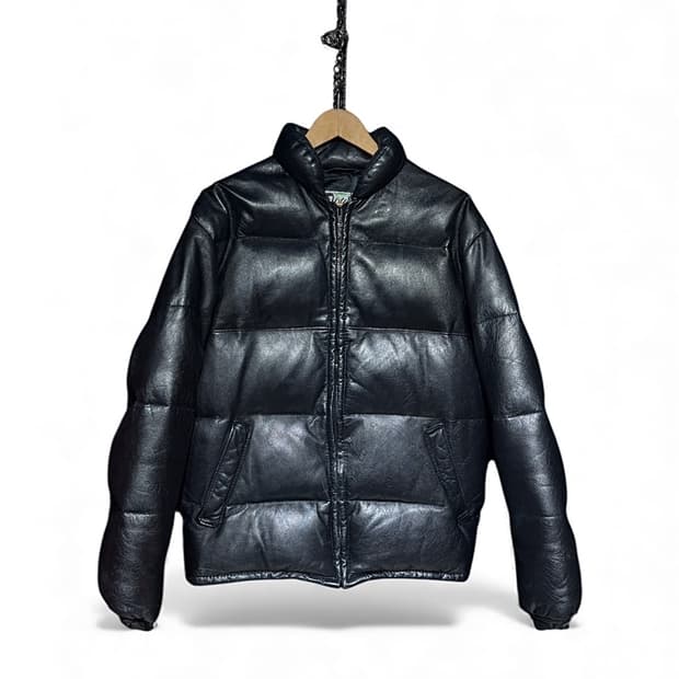 schott 구스다운 가죽패딩