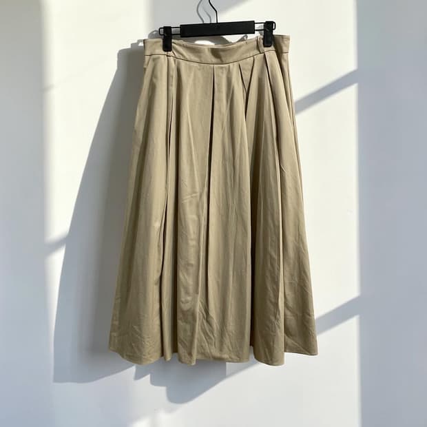 시에 플레어 롱 스커트