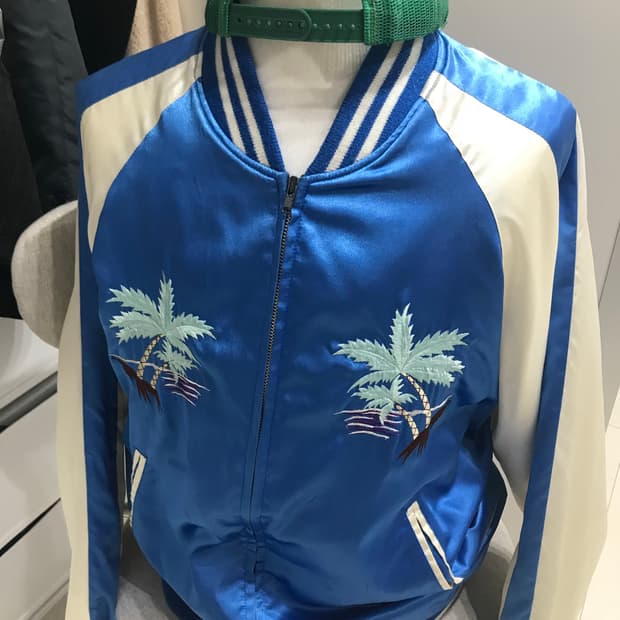 Japanese vintage blue sukajan jacket 