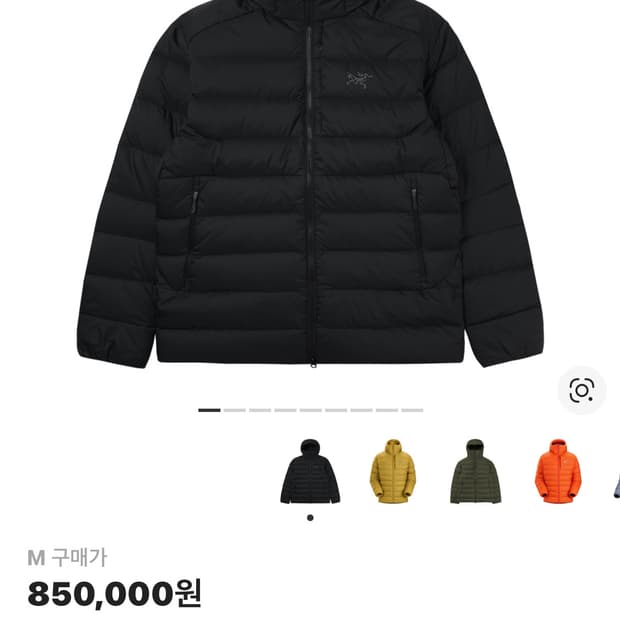 급쳐) 아크테릭스 토륨 후디 블랙 M