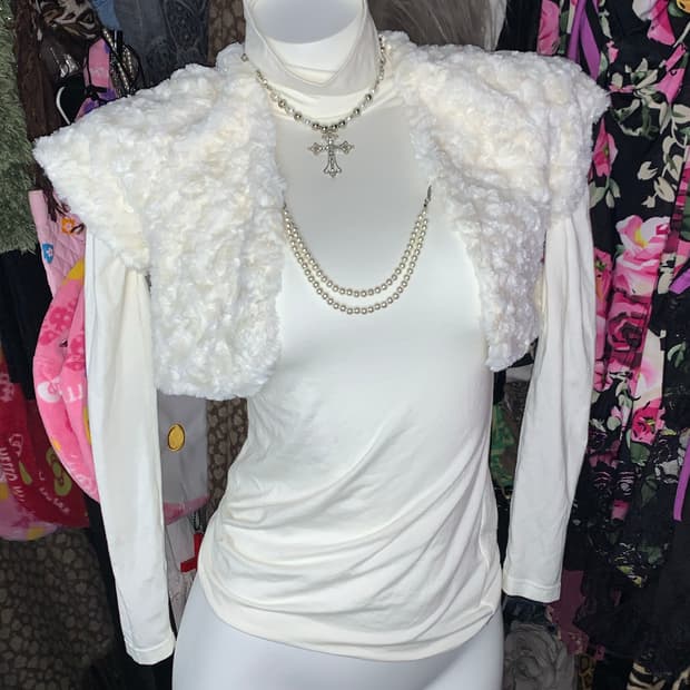 히메갸루 나나하치st 퍼 진주볼레로