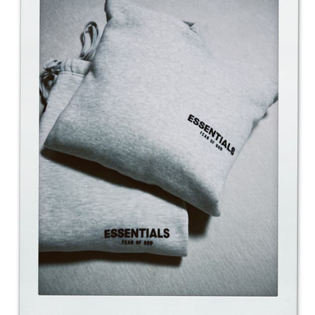 피오갓 에센셜 더 코어 컬렉션 라이트 오트밀 후드 / 팬츠 세트