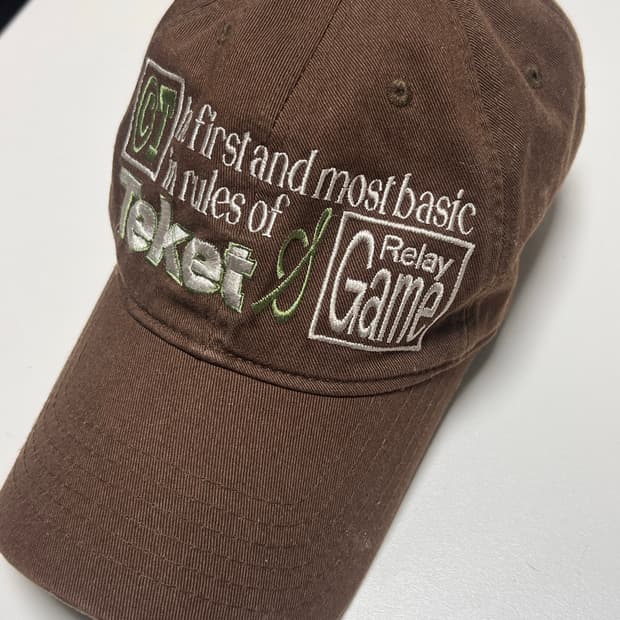 테켓 브라운 볼캡