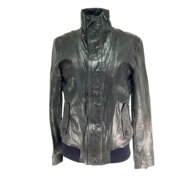 우영미 하이넥 레더자켓 구합니다!!갈색or블랙