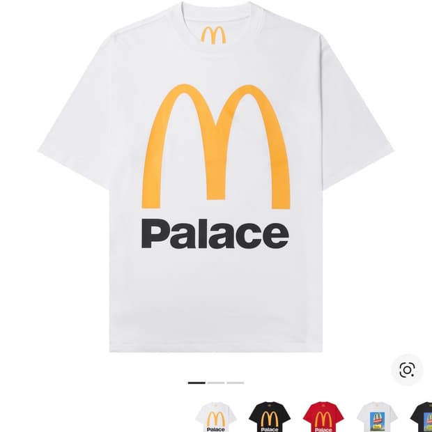 팔라스 x 맥도날드 로고 티셔츠 화이트