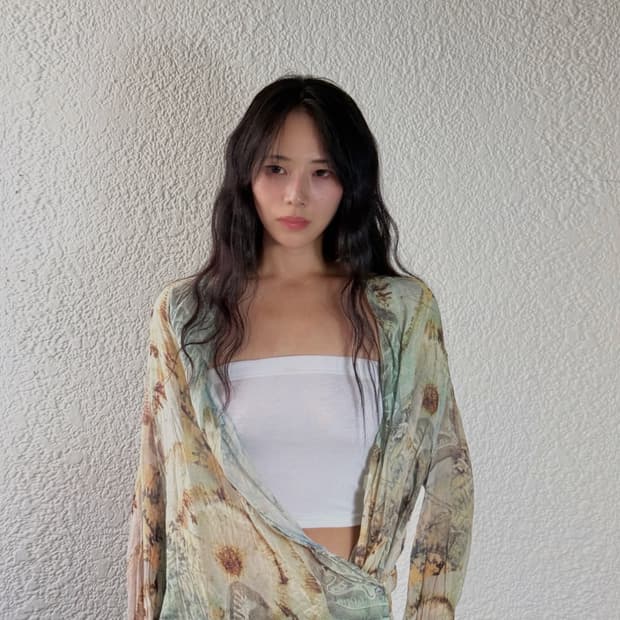 이탈리아 빈티지 워터 버튼 셔츠