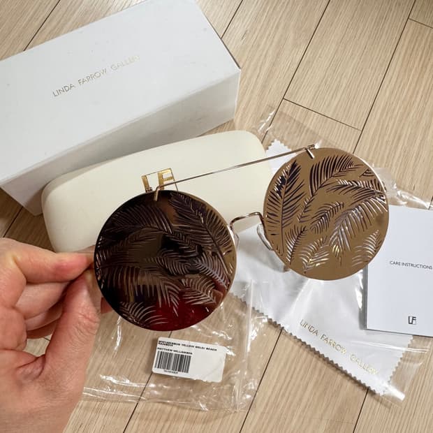 새상품 린다페로우 스페셜에디션 클립온 선글라스 made in Japan