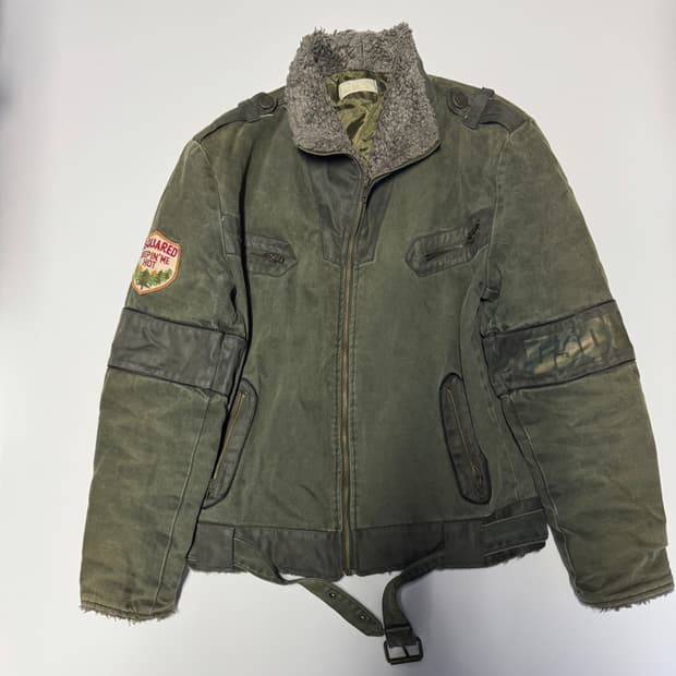 디스퀘어드2 빈티지 쉐르파 헌팅 자켓 L