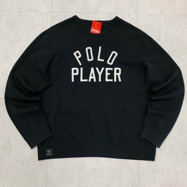 폴로 플레이어 블랙 맨투맨 #619