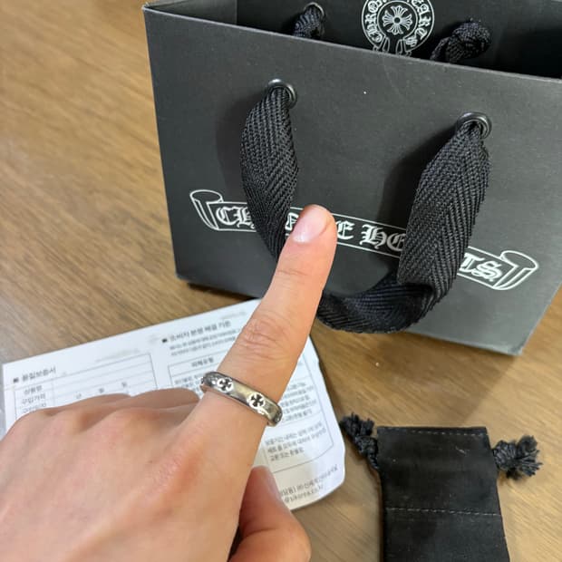 크롬하츠 네거티브 플러스링 us9.5