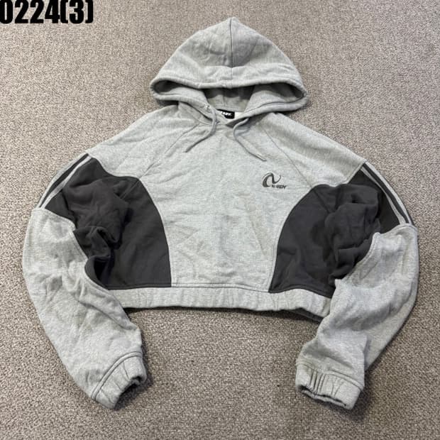 널디 크롭 후드티