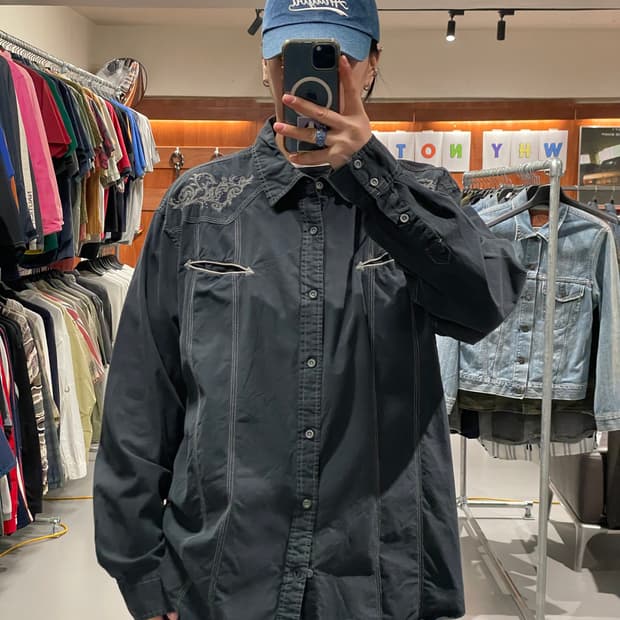 빈티지 웨스턴 셔츠   