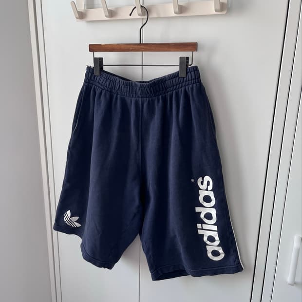 90's adidas 아디다스 네이비 카프리 숏츠 트레이닝팬츠