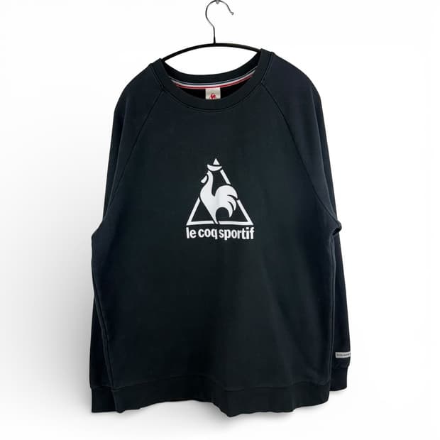 110) 르꼬끄 로고 맨투맨 블랙