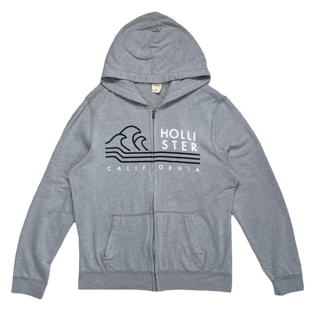HOLLISTER 후드집업 그레이 L