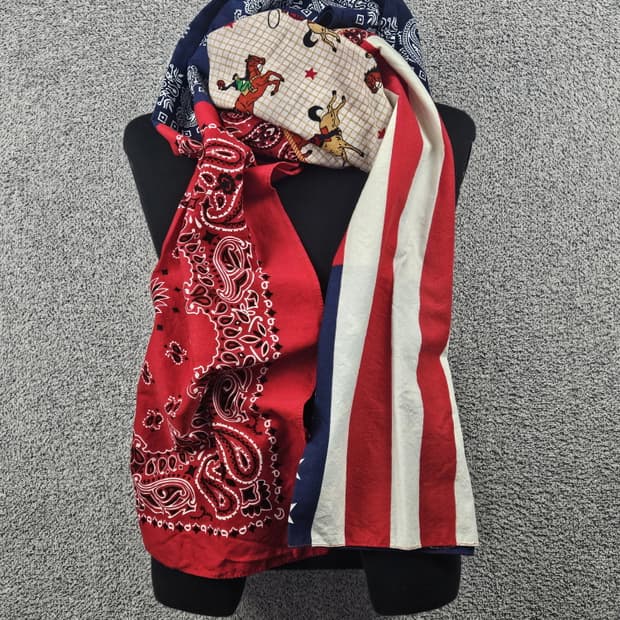 반다나 리워크 커스텀 스카프 머플러 / 10429