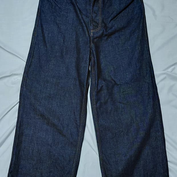 Magliano 마리아노 인디고(생지) 와이드레그 데님 M